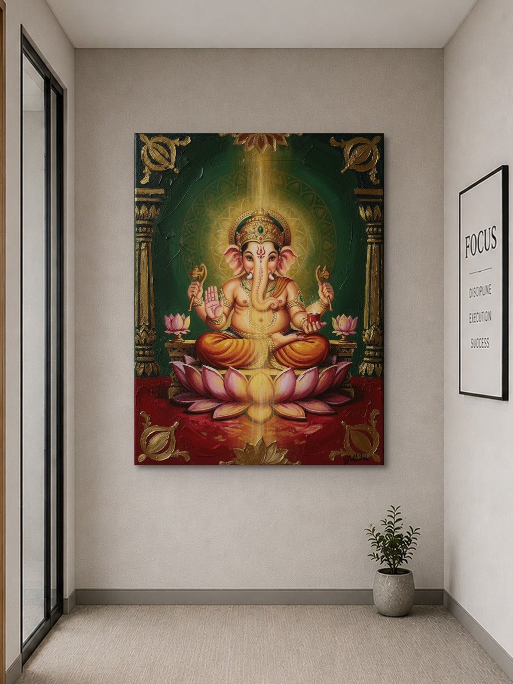 Ganesha Pichwai Fusion Art — room 9