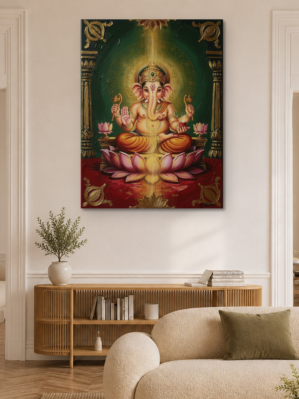 Ganesha Pichwai Fusion Art — room 6