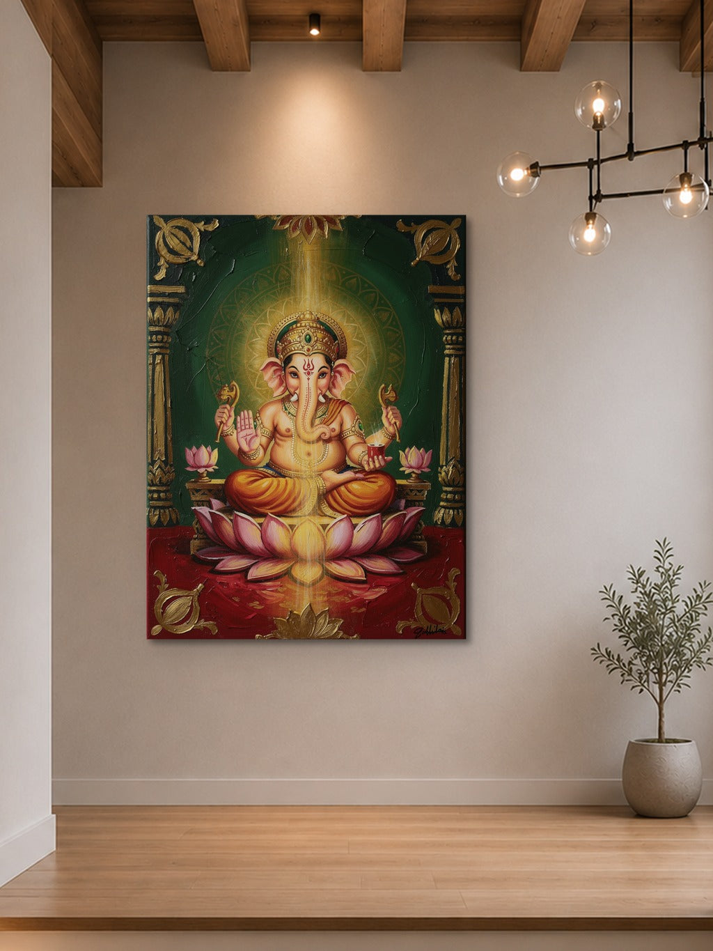Ganesha Pichwai Fusion Art — room 7