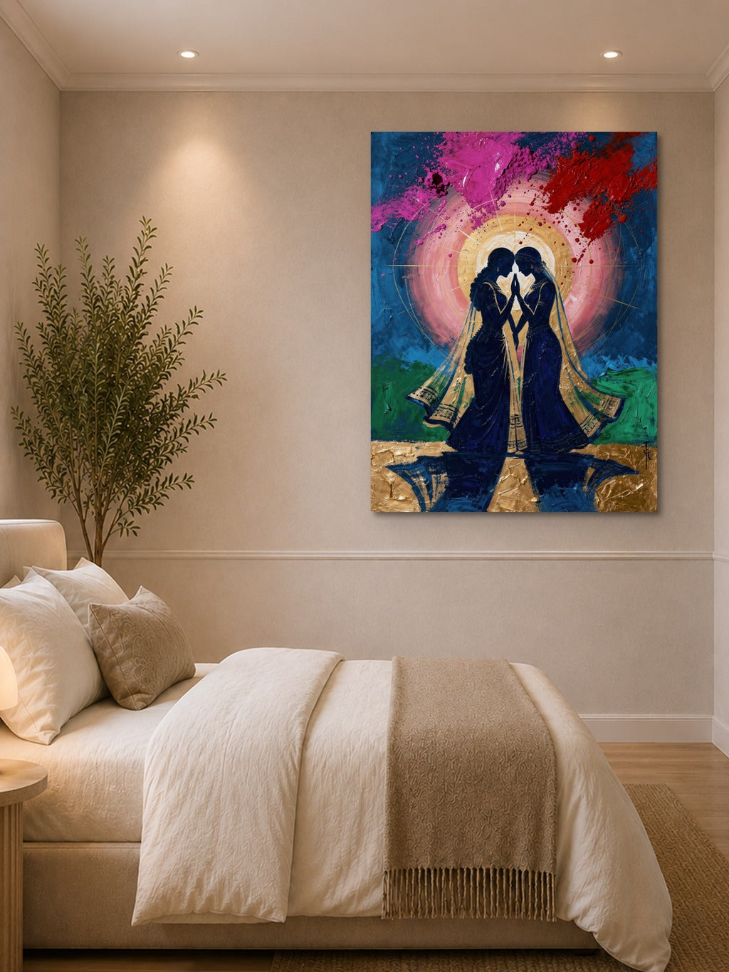Radha Krishna Holi Divine Art — room 1