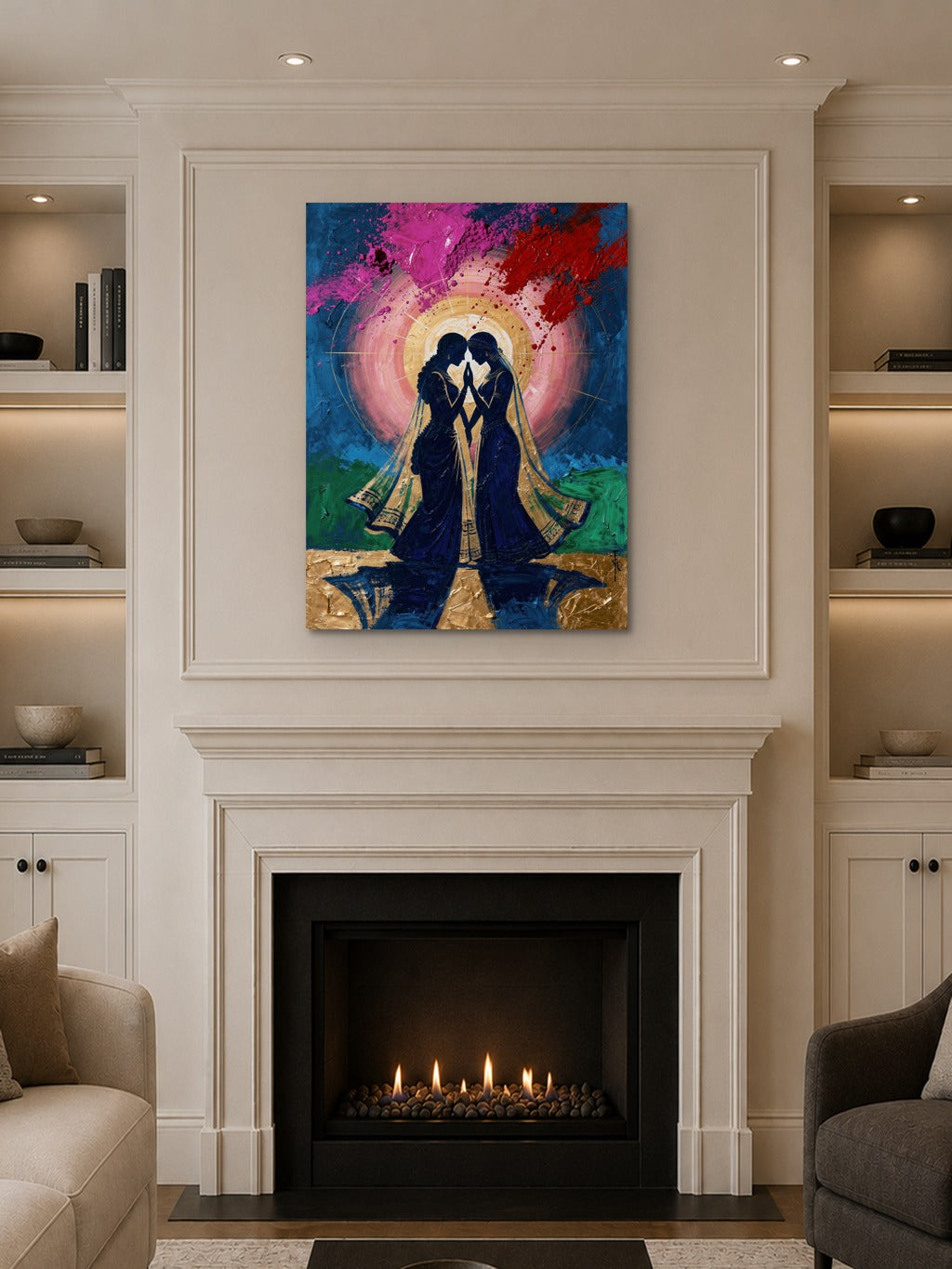Radha Krishna Holi Divine Art — room 10