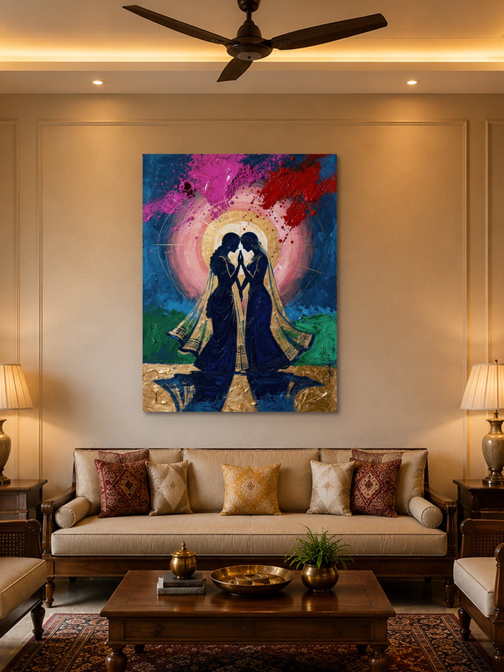 Radha Krishna Holi Divine Art — room 2