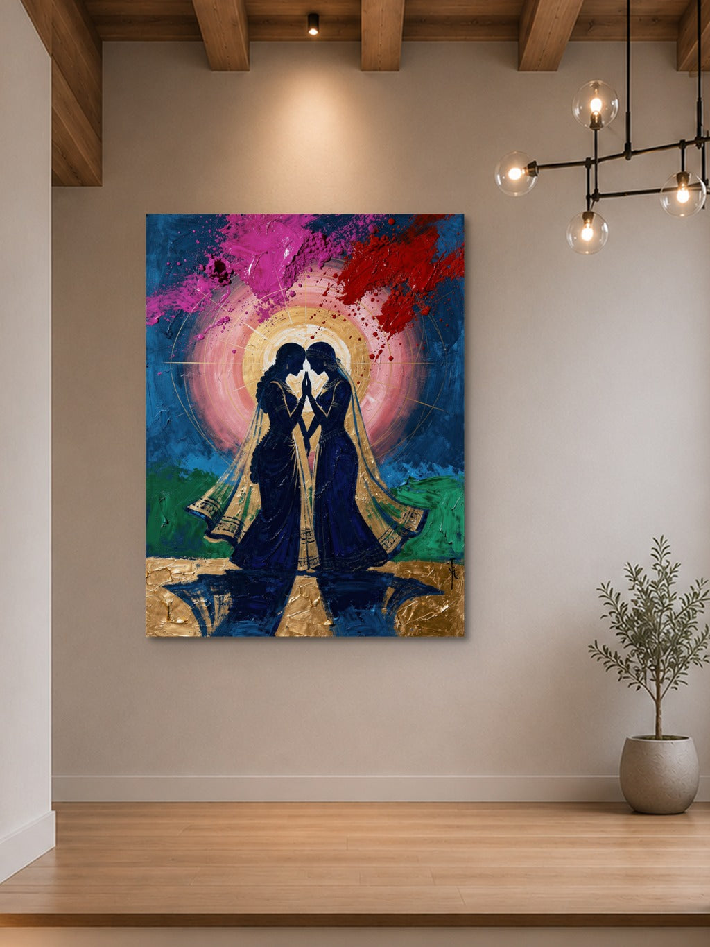 Radha Krishna Holi Divine Art — room 7