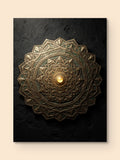Sacred Copper Mandala Print — canvas