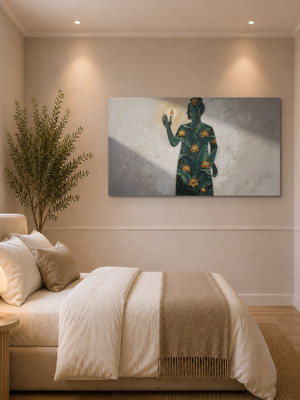 Shrinathji Pichwai Silhouette — room 1