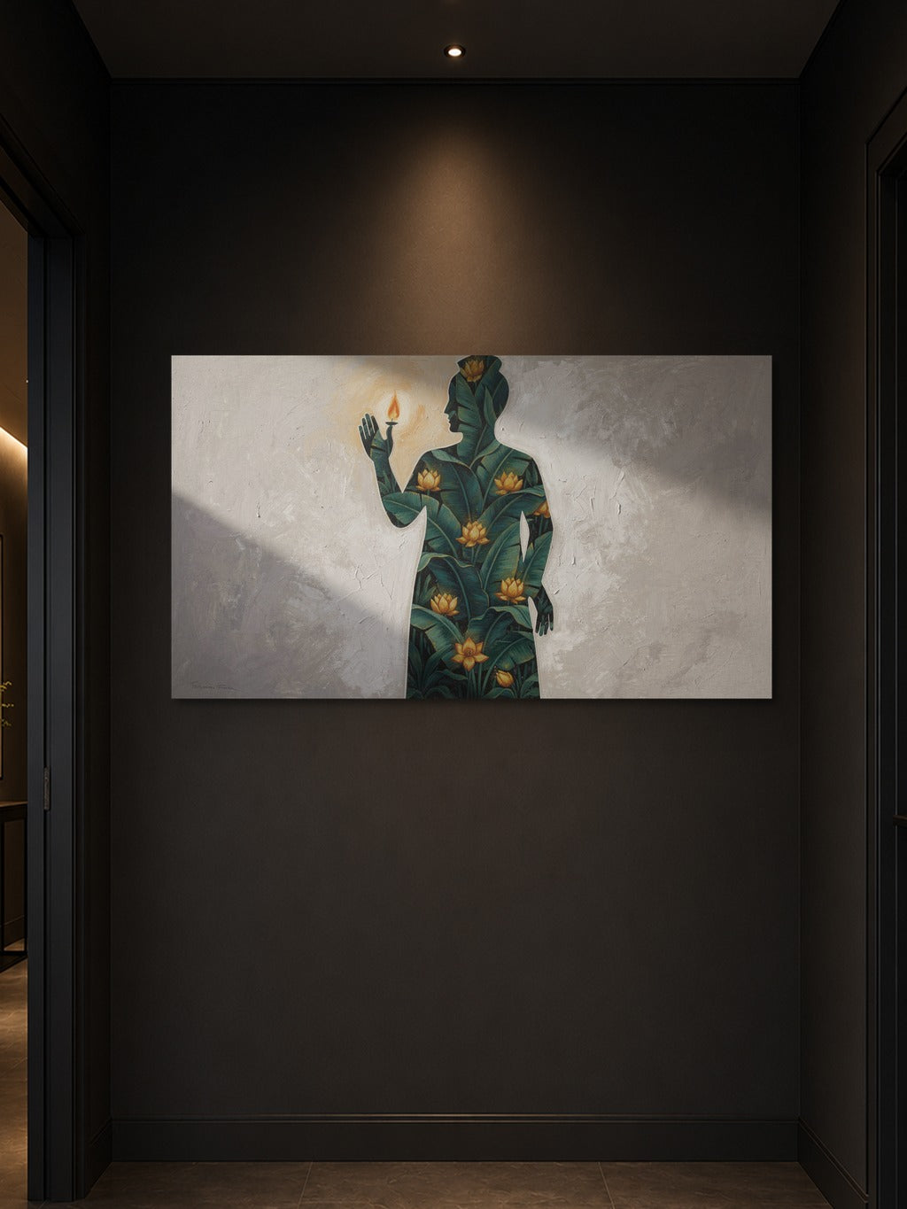 Shrinathji Pichwai Silhouette — room 3