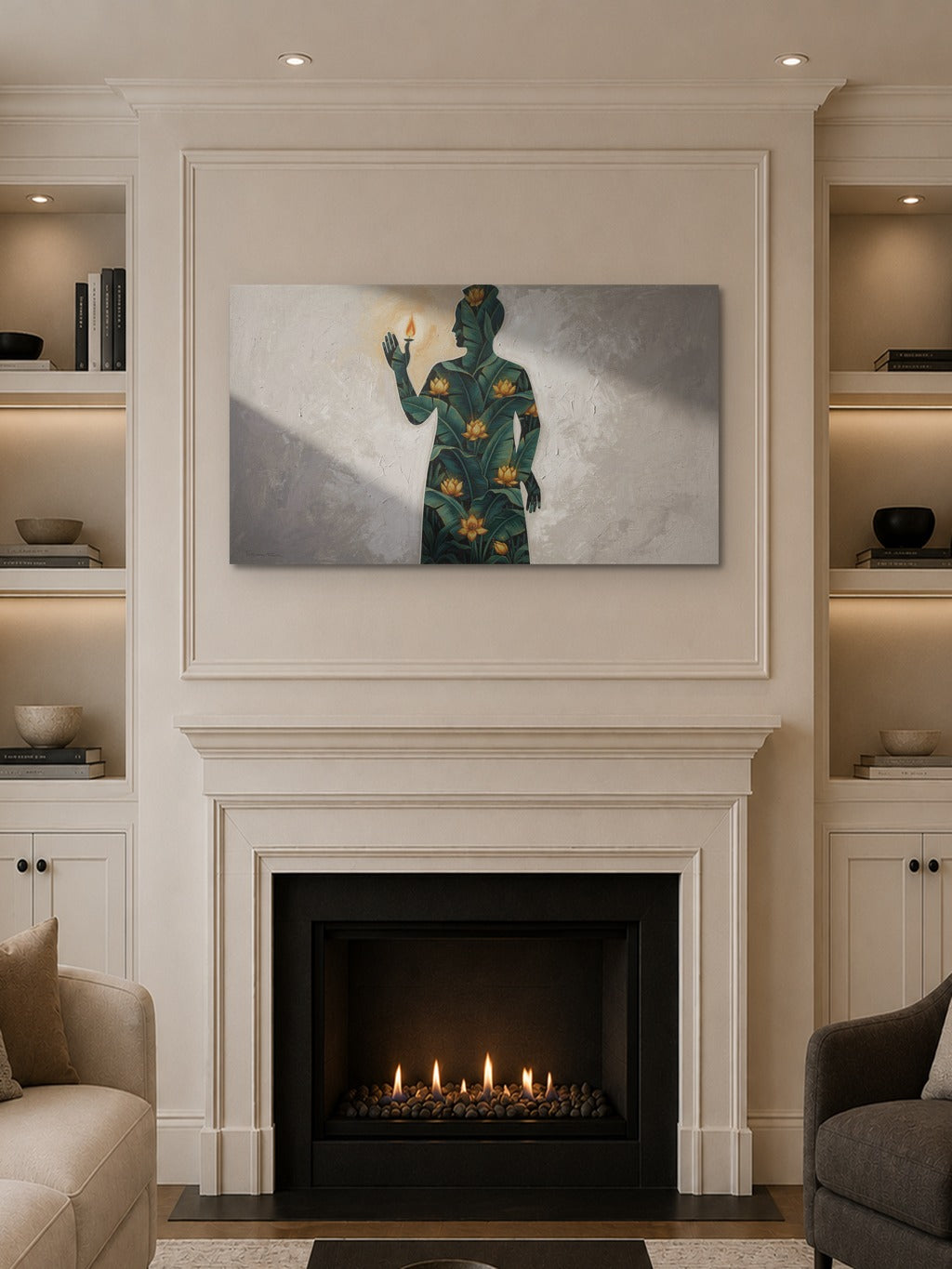 Shrinathji Pichwai Silhouette — room 10