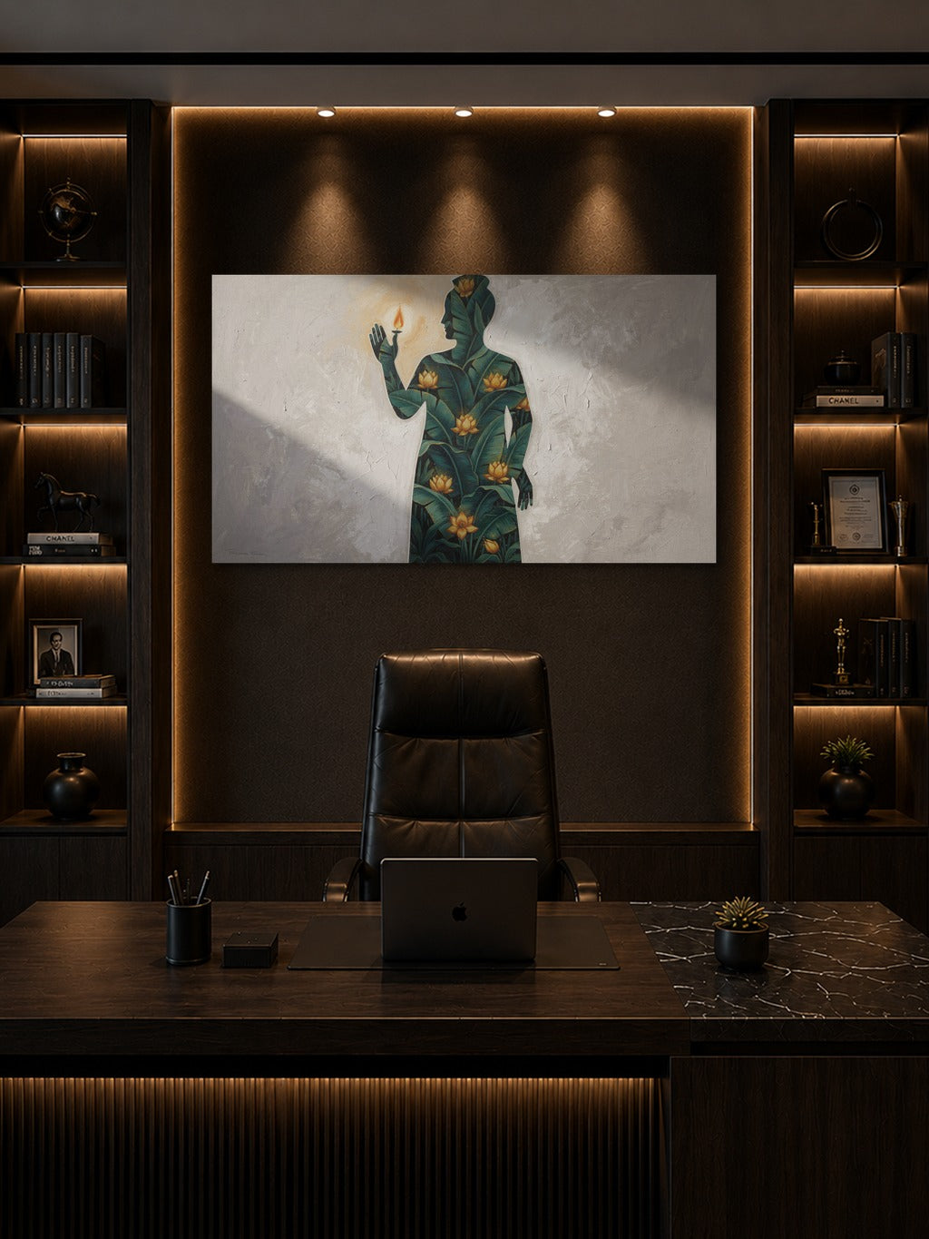 Shrinathji Pichwai Silhouette — room 8