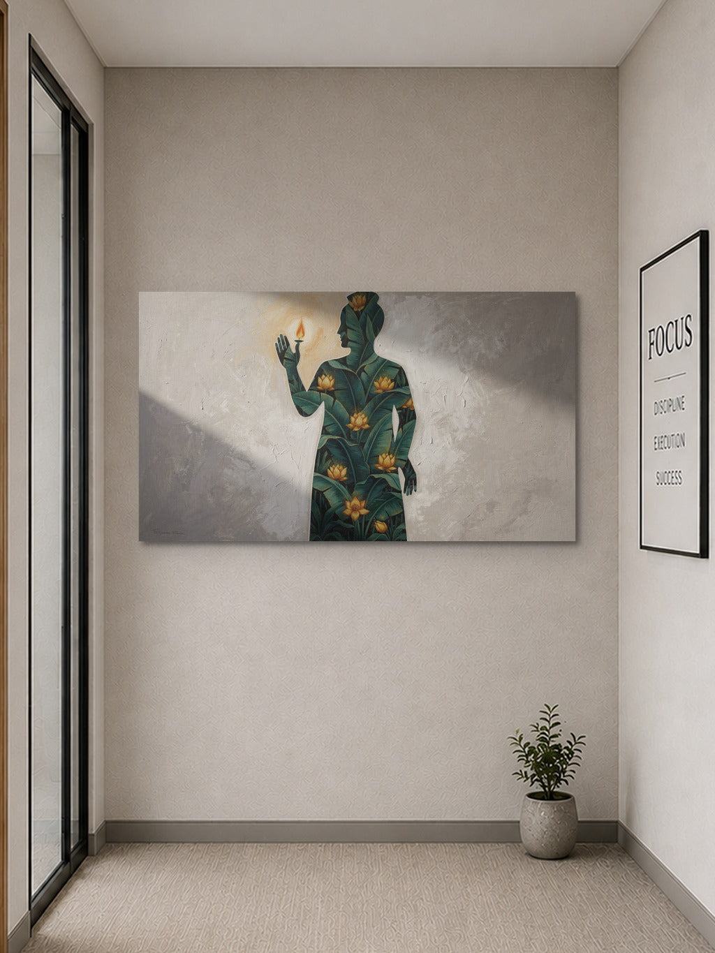 Shrinathji Pichwai Silhouette — room 9