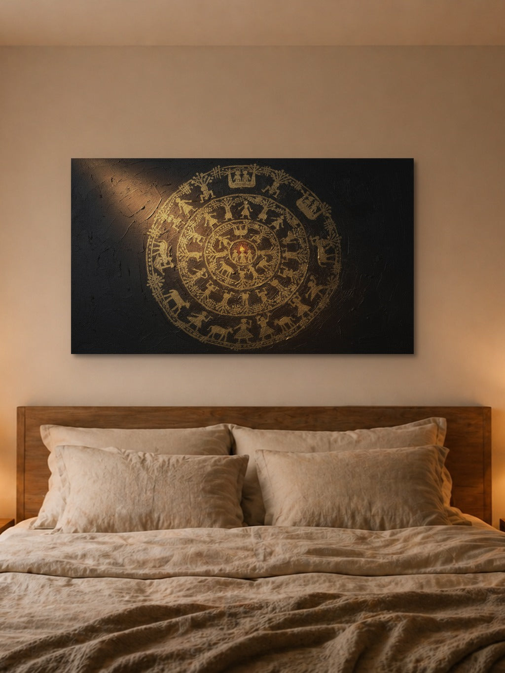 Warli Gold Dance Circle — room 4
