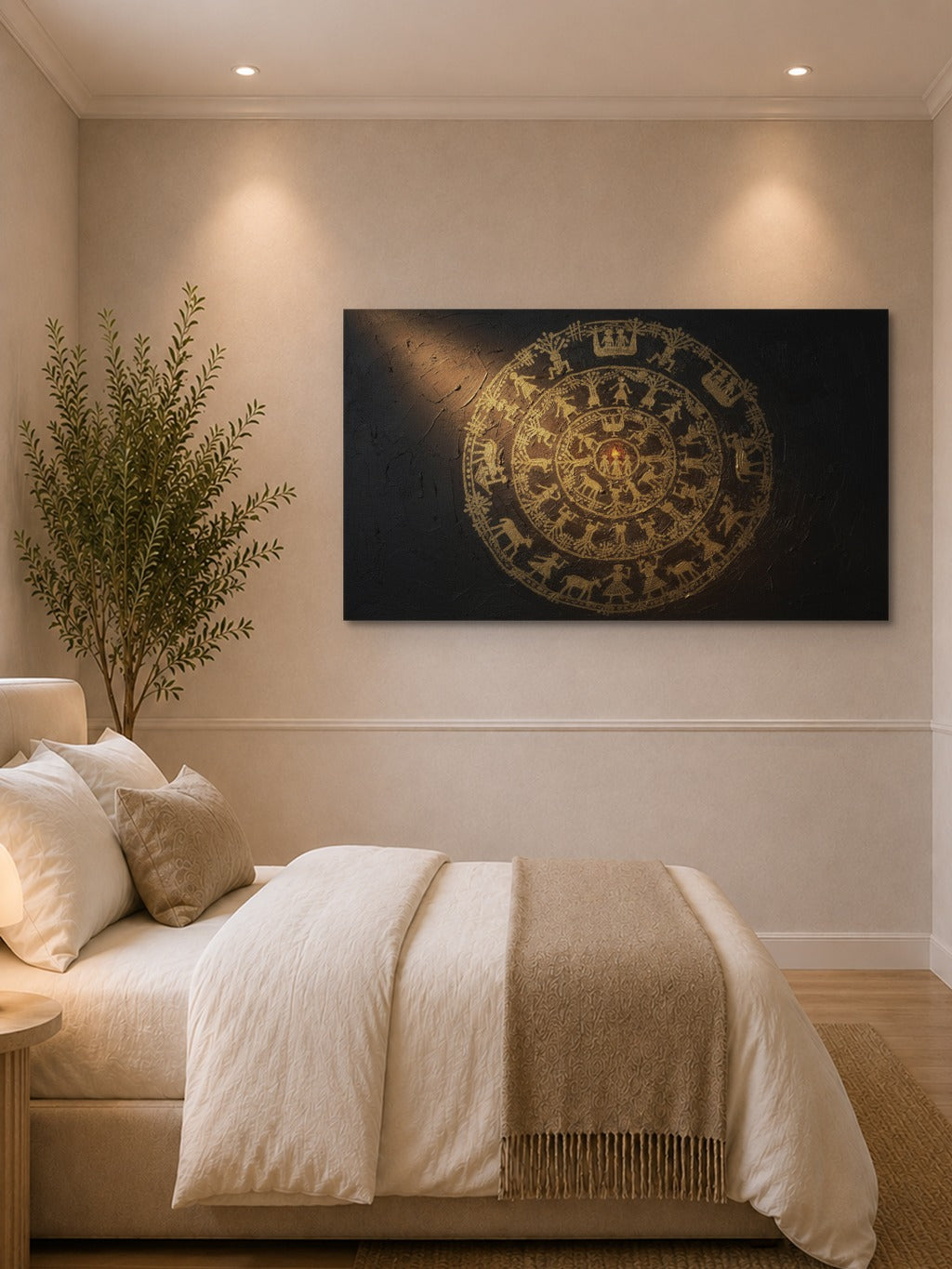 Warli Gold Dance Circle — room 1