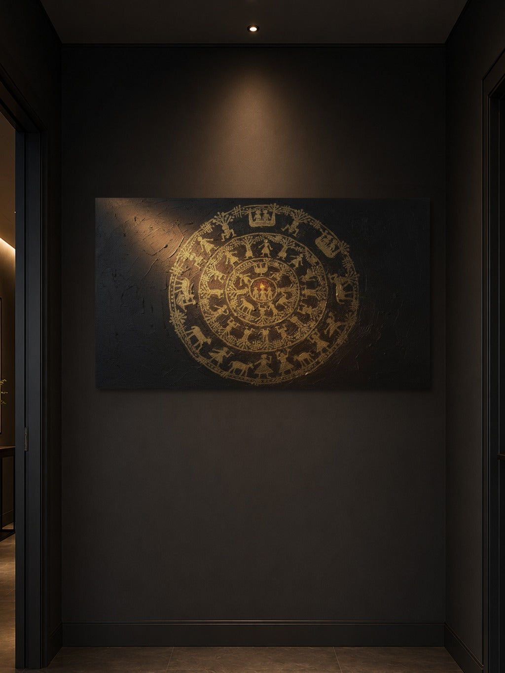 Warli Gold Dance Circle — room 3