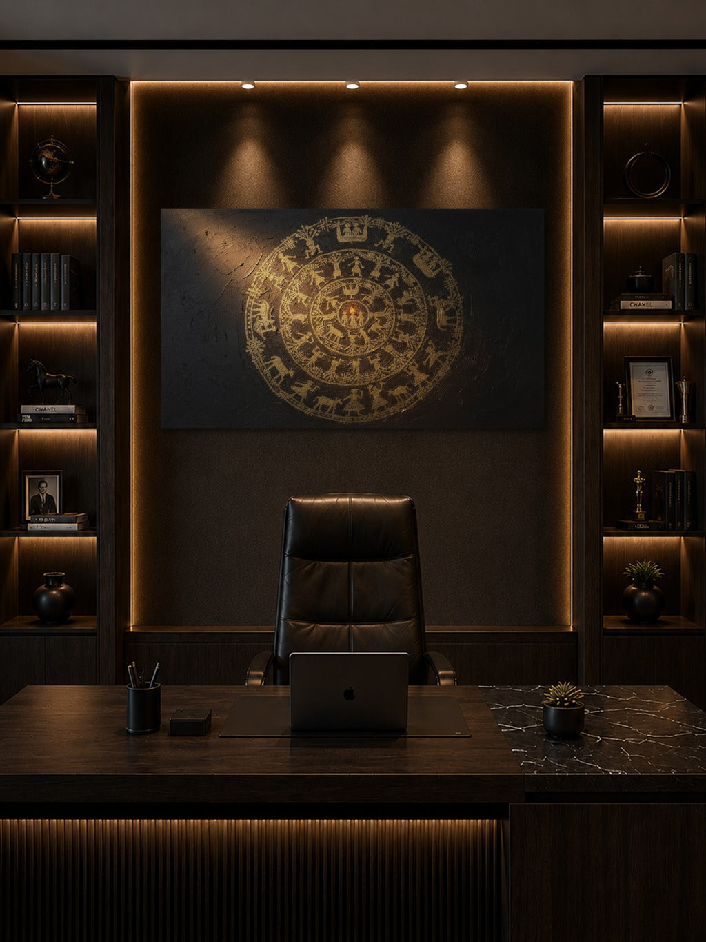 Warli Gold Dance Circle — room 8