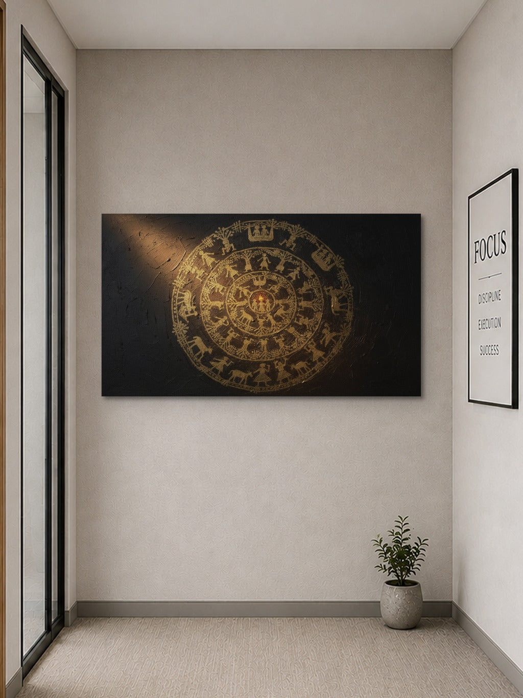 Warli Gold Dance Circle — room 9
