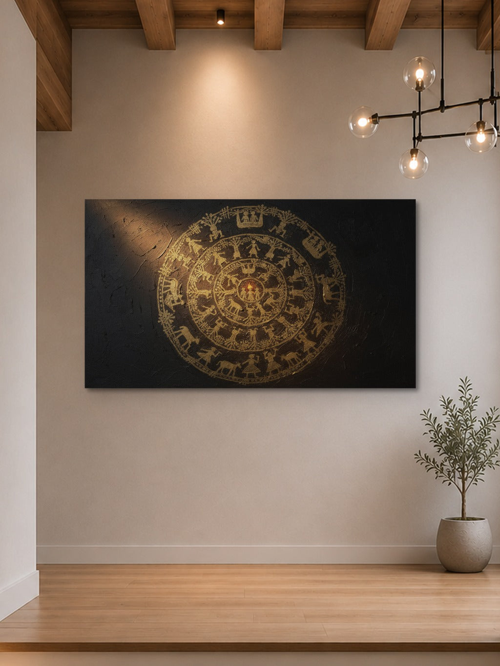 Warli Gold Dance Circle — room 7